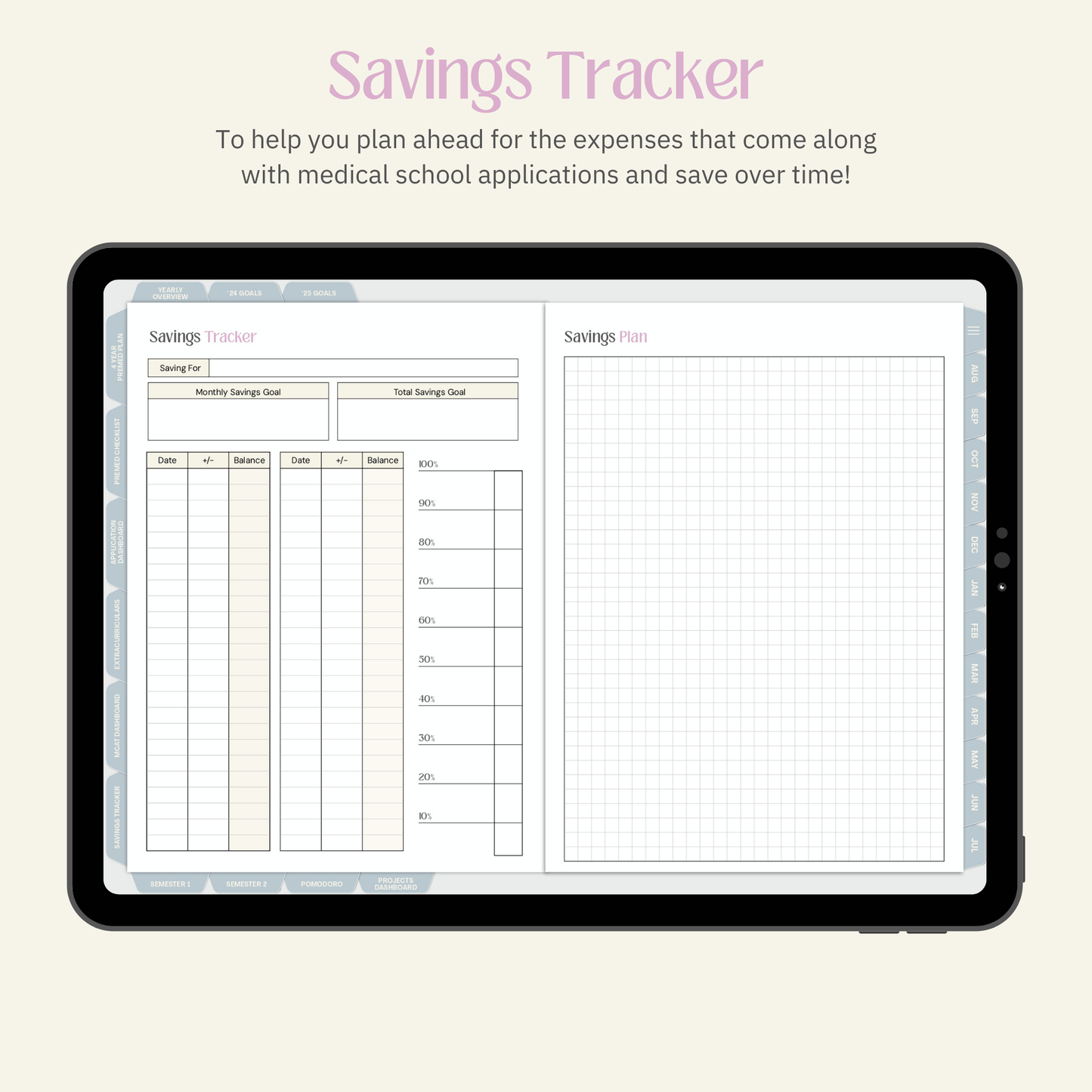 24-25 Daily Premed Digital Planner