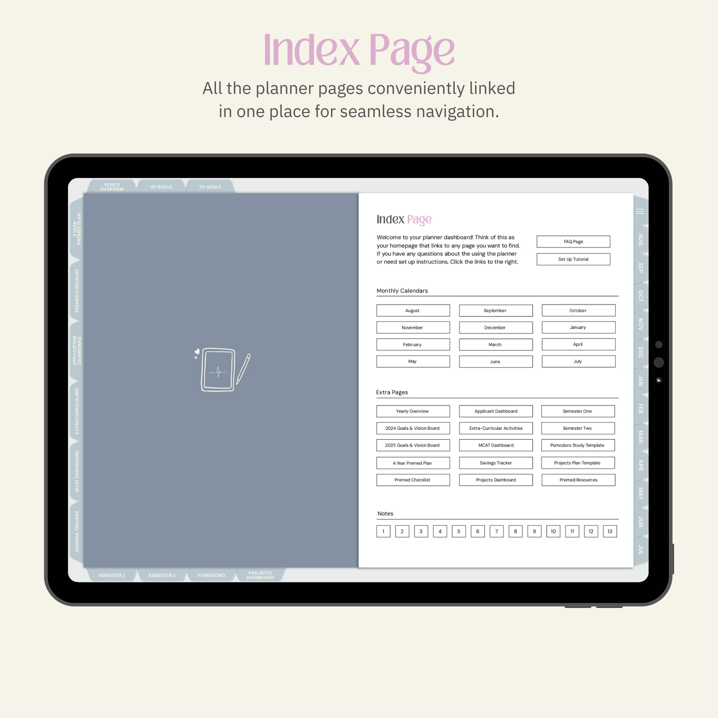 24-25 Daily Premed Digital Planner