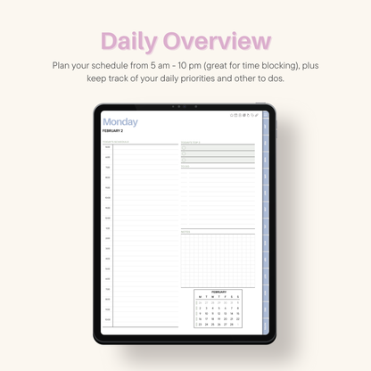 2026 Daily Premed Digital Planner