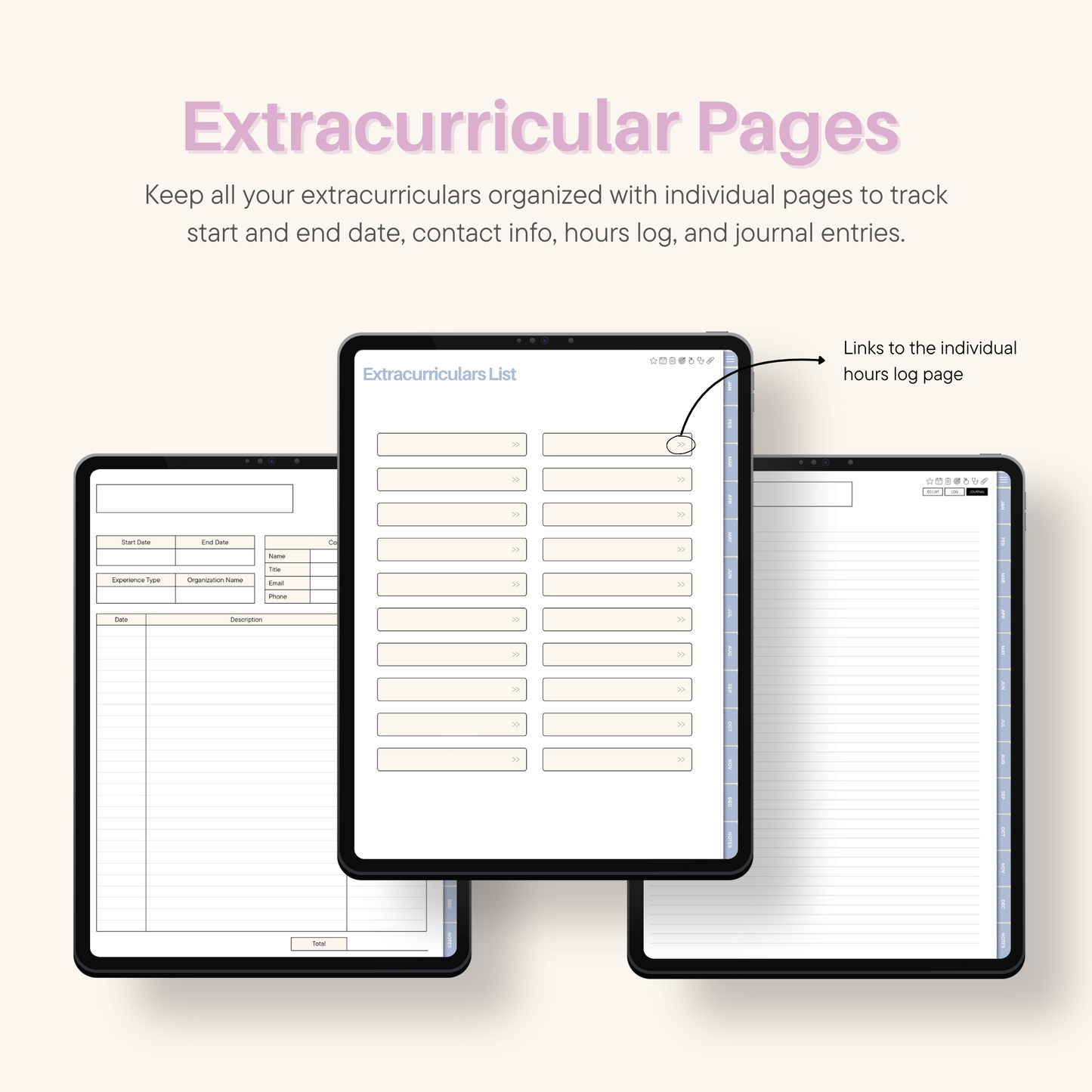 2026 Daily Premed Digital Planner