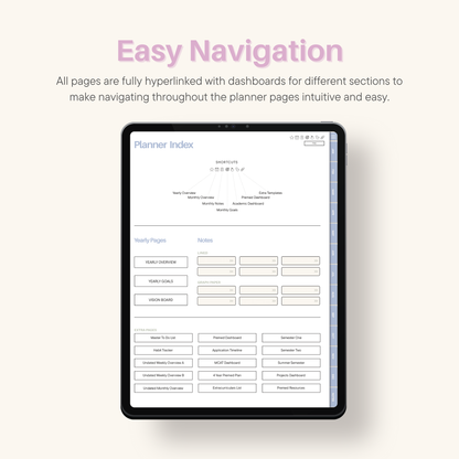 2026 Daily Premed Digital Planner