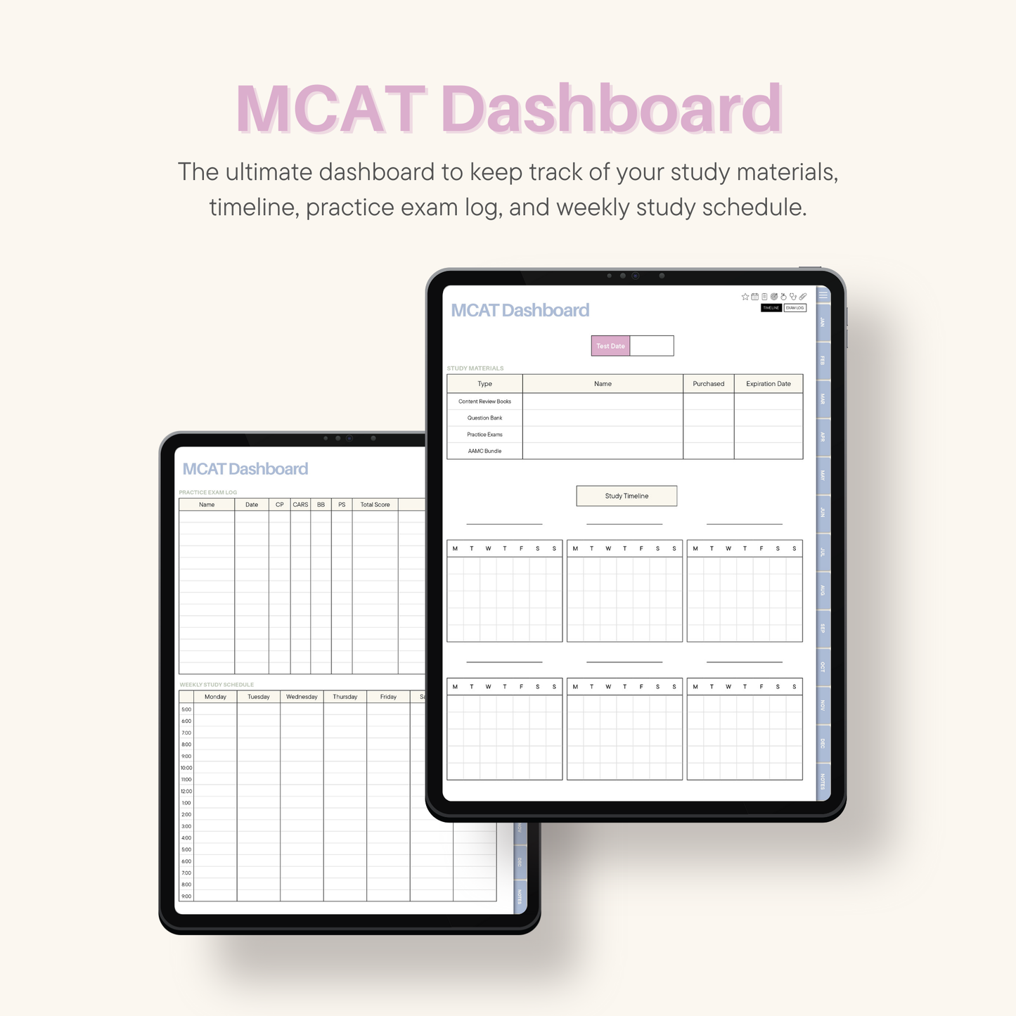 2026 Daily Premed Digital Planner