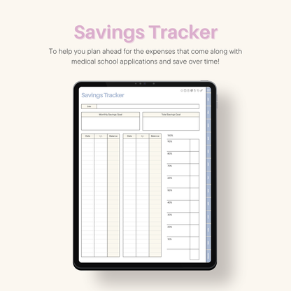 2026 Daily Premed Digital Planner