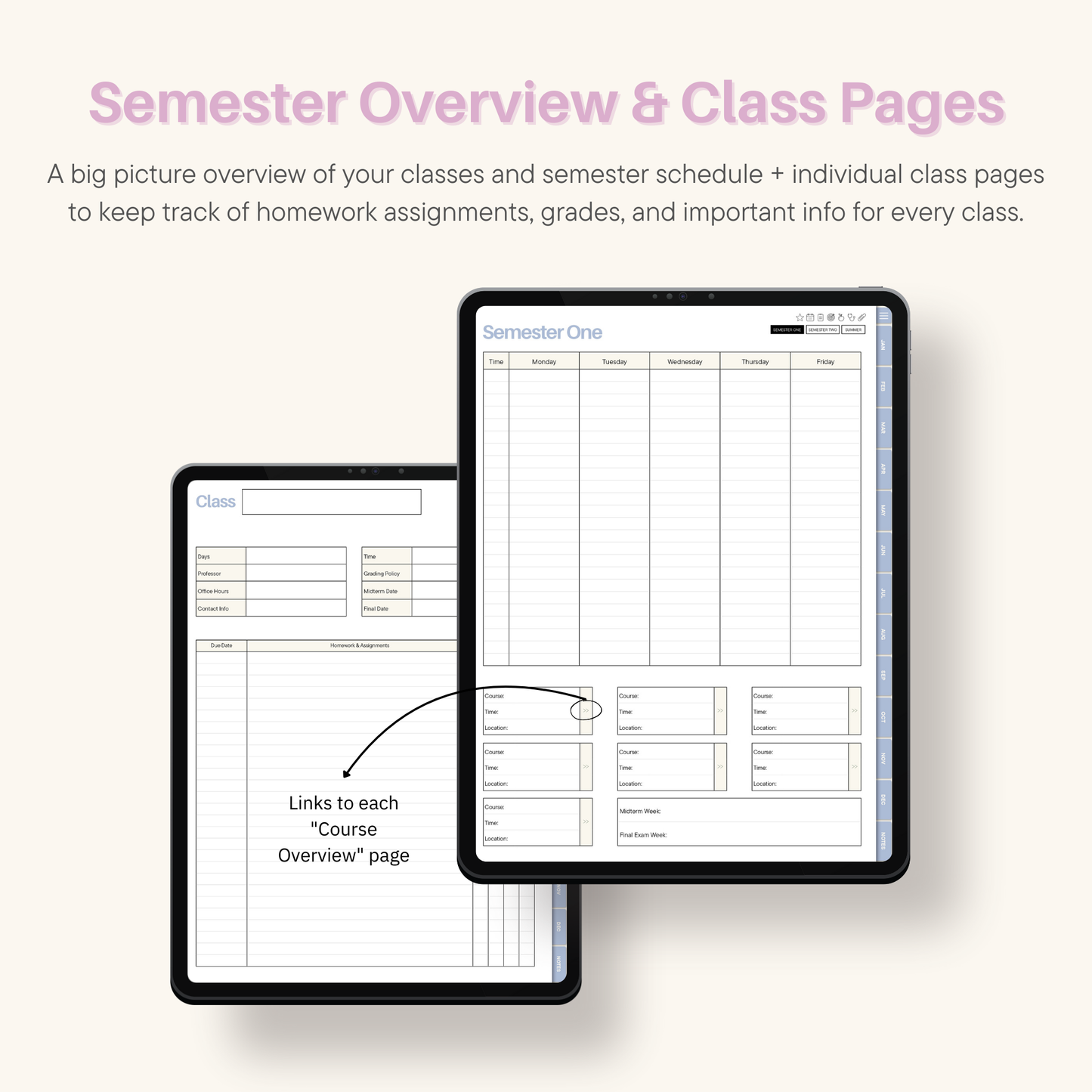 2026 Daily Premed Digital Planner