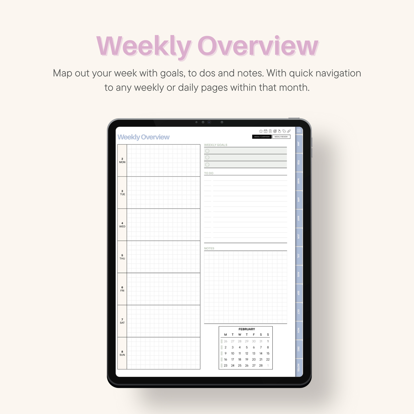 2026 Daily Premed Digital Planner